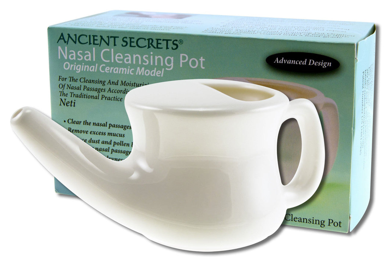 Ancient Secret Neti Pot

Product Description:

-Advanced design
-Heavy-duty design--dishwasher safe
-Lead-free ceramic

Try the traditional practice of Neti! Ancient Secrets'® Original Ceramic Model of the nasal cleansing pot will cleanse and moisturize your nasal passages. Remove excess mucus, dust and pollen effectively and naturally. Relieve nasal dryness and support your body's wellness with an ancient tradition.