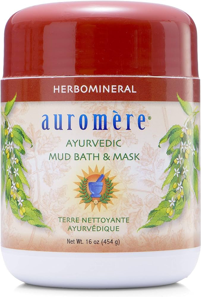 Auromere Rejuvenating 16 oz Mud. 100% pure mud bath with 60 different herbs based on Ayurveda.  The formula makes your skin feel like silk and is highly beneficial to the whole body. 