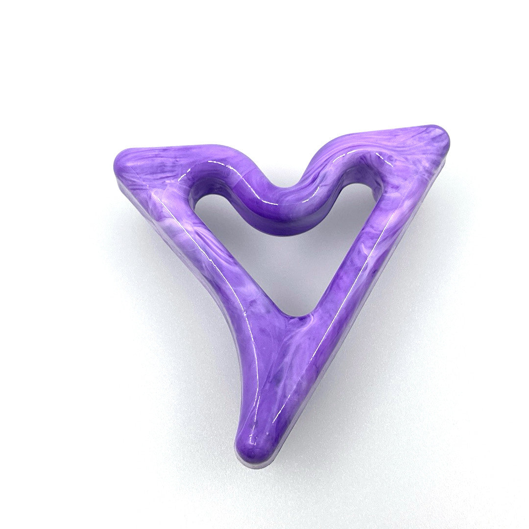 Purple Happy Heart Massage Tool