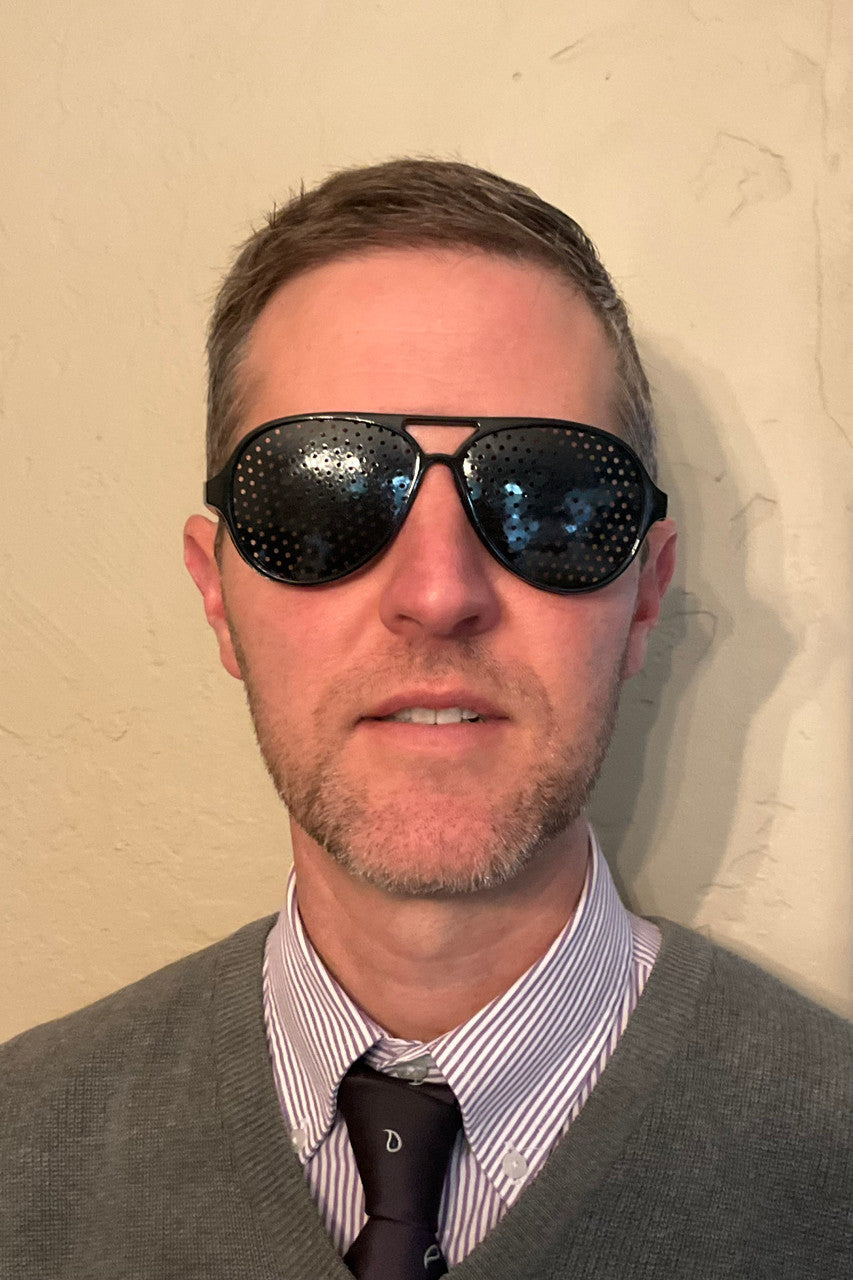 Pinhole Aviator Style Glasses