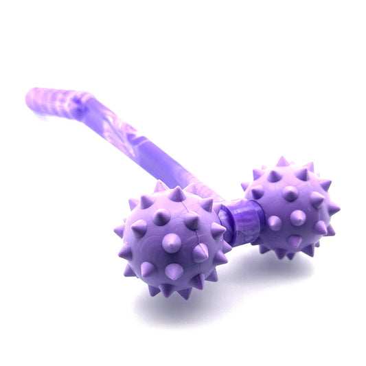 Spikey Massage Ball Two Roller - (Formerly called: Fantastic Finger Ball Two Baller  With Handle