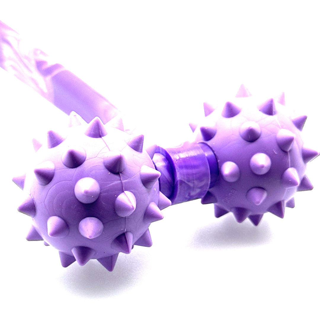 Spikey Massage Ball Two Roller - (Formerly called: Fantastic Finger Ball Two Baller  With Handle