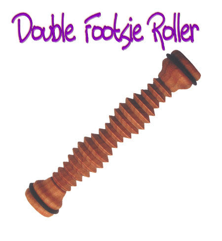 This item is fair trade and  the family of Bodytools Footsie Rollers 
are quality products made of  Kiln-dried Plantation Grown 
Mahogany Each piece is hand-dipped in pure oil & beeswax. 