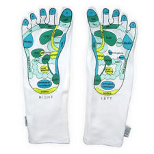 Rainbow reflexology socks for a  massage treatment, Fun and educational, and comes packaged in a pair.

This item can be used on the feet at night with cream or lotion to soften the feet too.